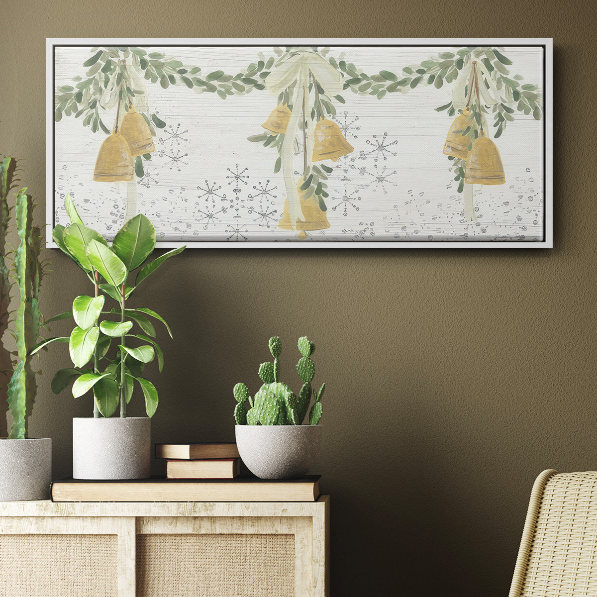 Holiday Bells - Floater Framed Canvas Print