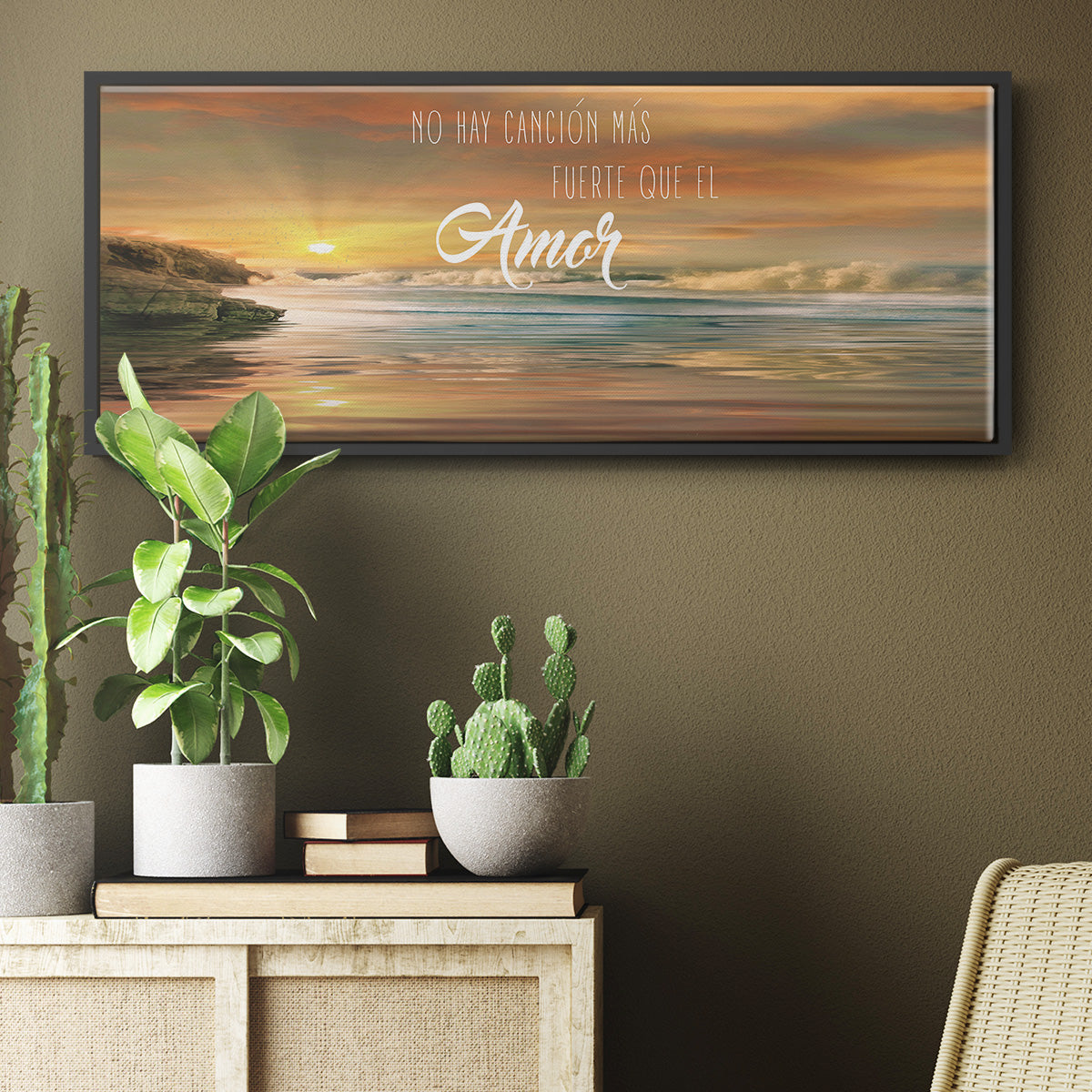 Amor - Floater Framed Canvas Print