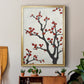 Red Berry Branch II - Modern Framed Canvas Print