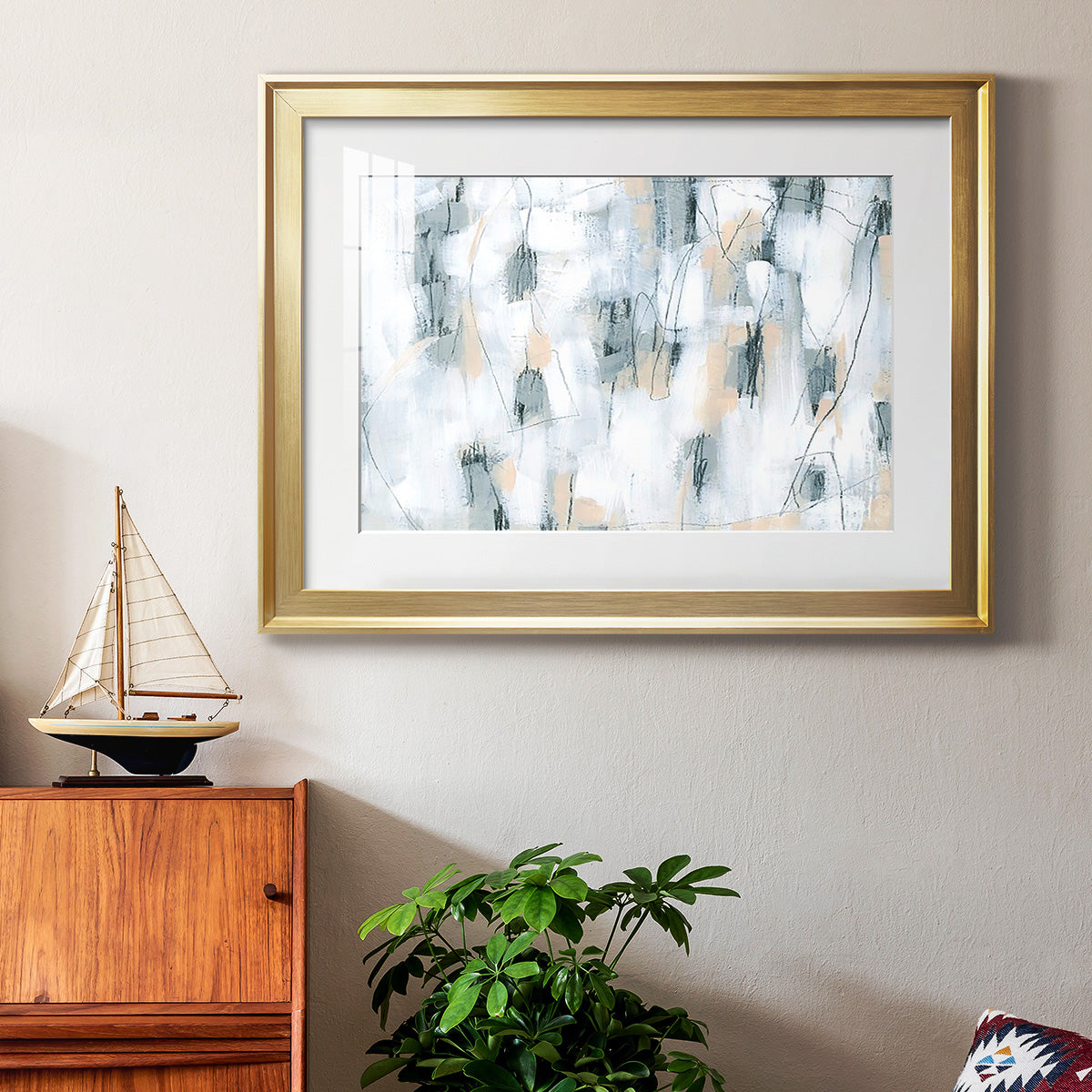 Stone Hatchmarks II Premium Framed Print - Ready to Hang