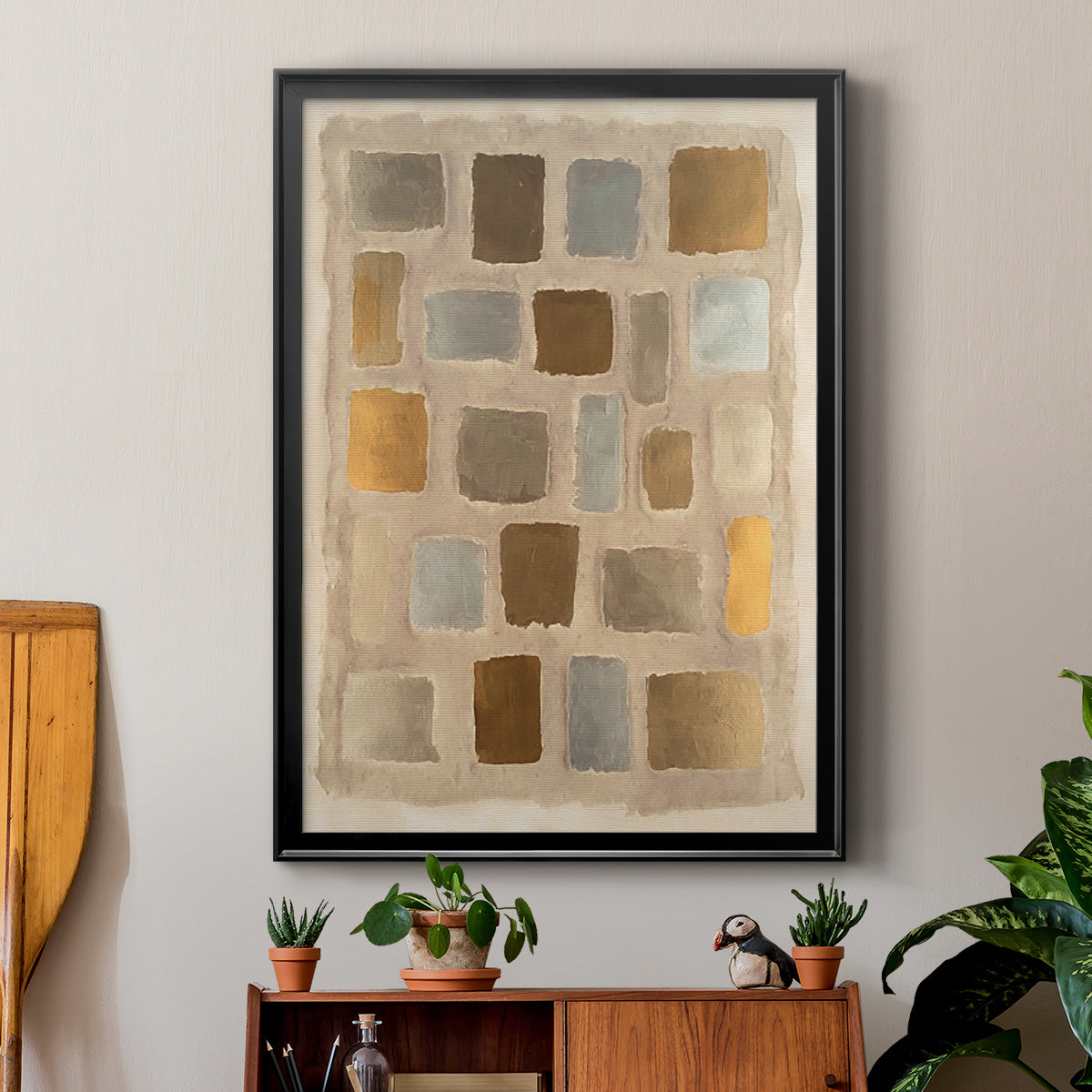 Sand Shaped II - Modern Framed Canvas Print