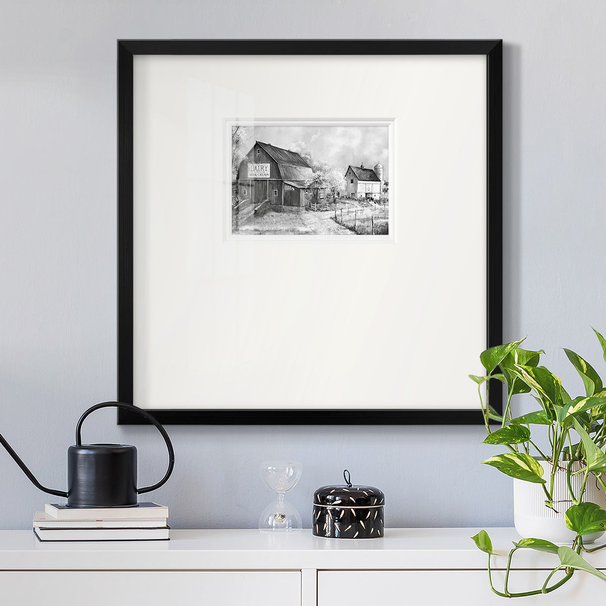 Day At The Farm Premium Framed Print Double Matboard