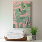 Pink and Green Birds of Paradise II Premium Gallery Wrapped Canvas - Ready to Hang