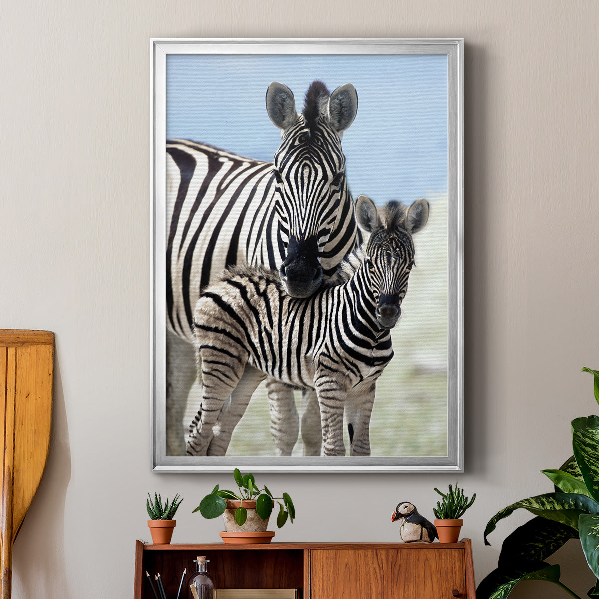 Family of Namibia - Modern Framed Canvas Print