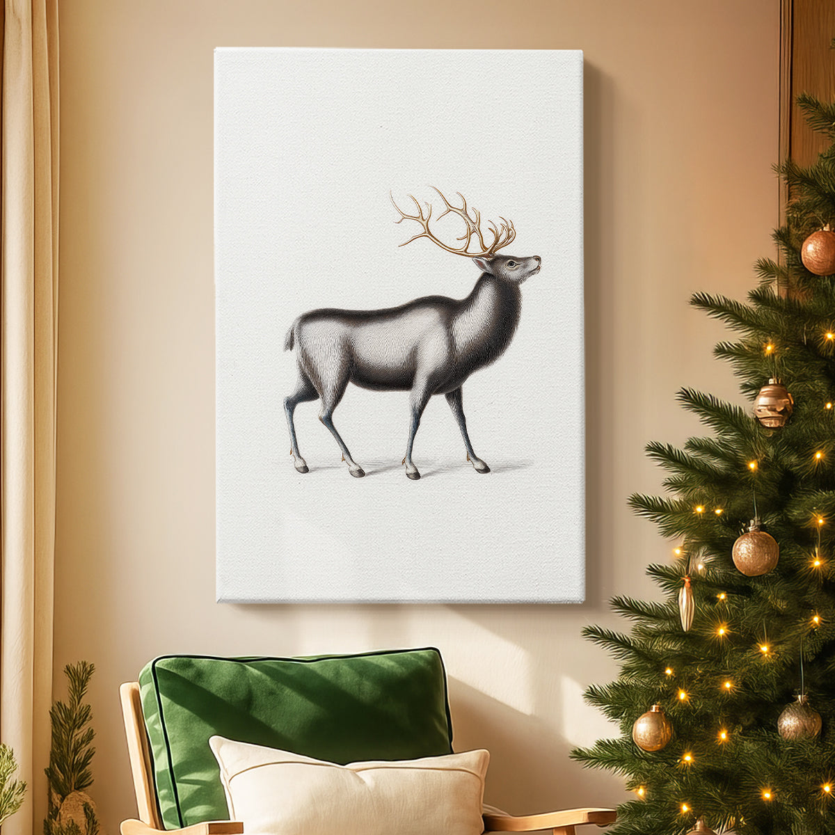 Pearled Manger Blessing - Canvas Art Print