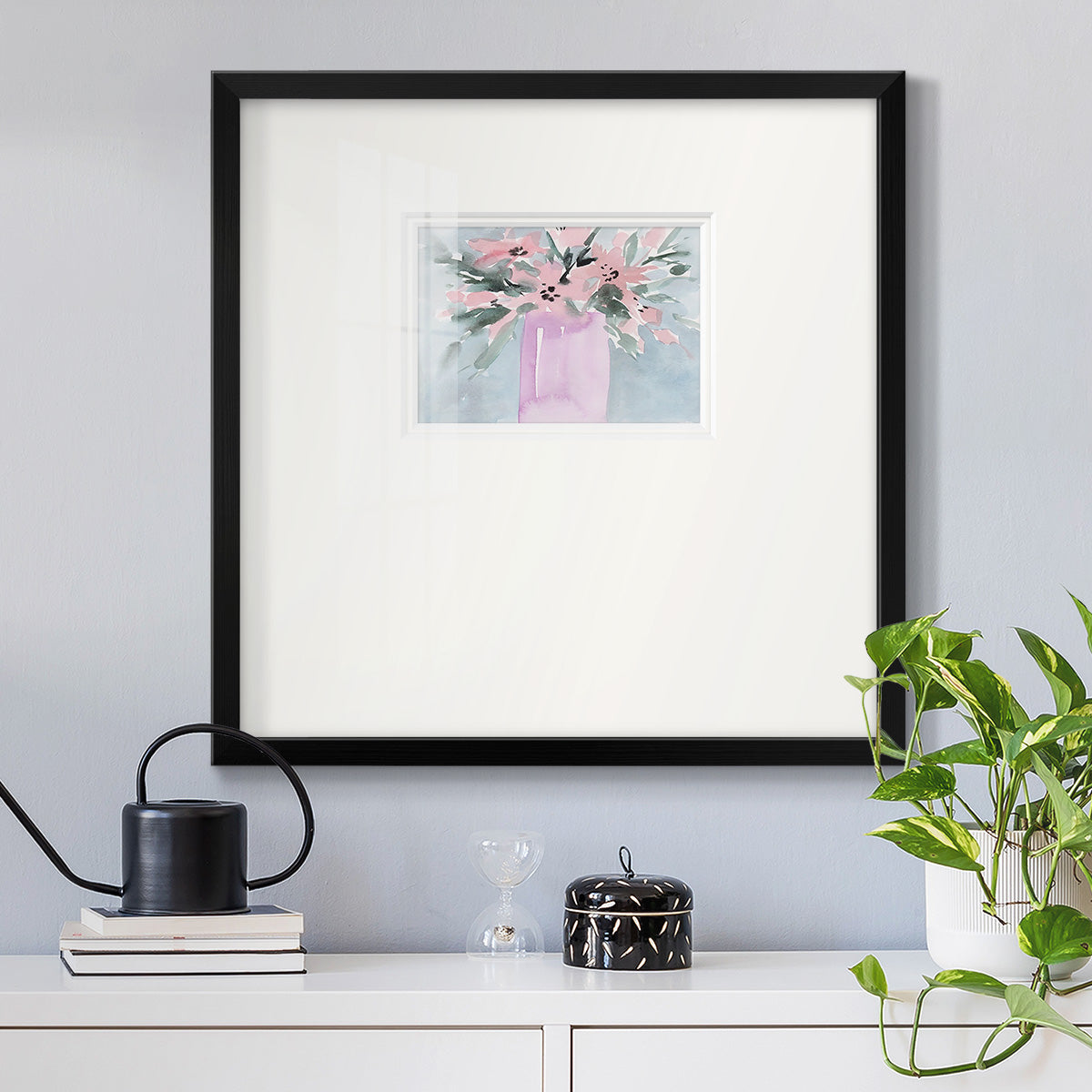 Broken Flowers I Premium Framed Print Double Matboard