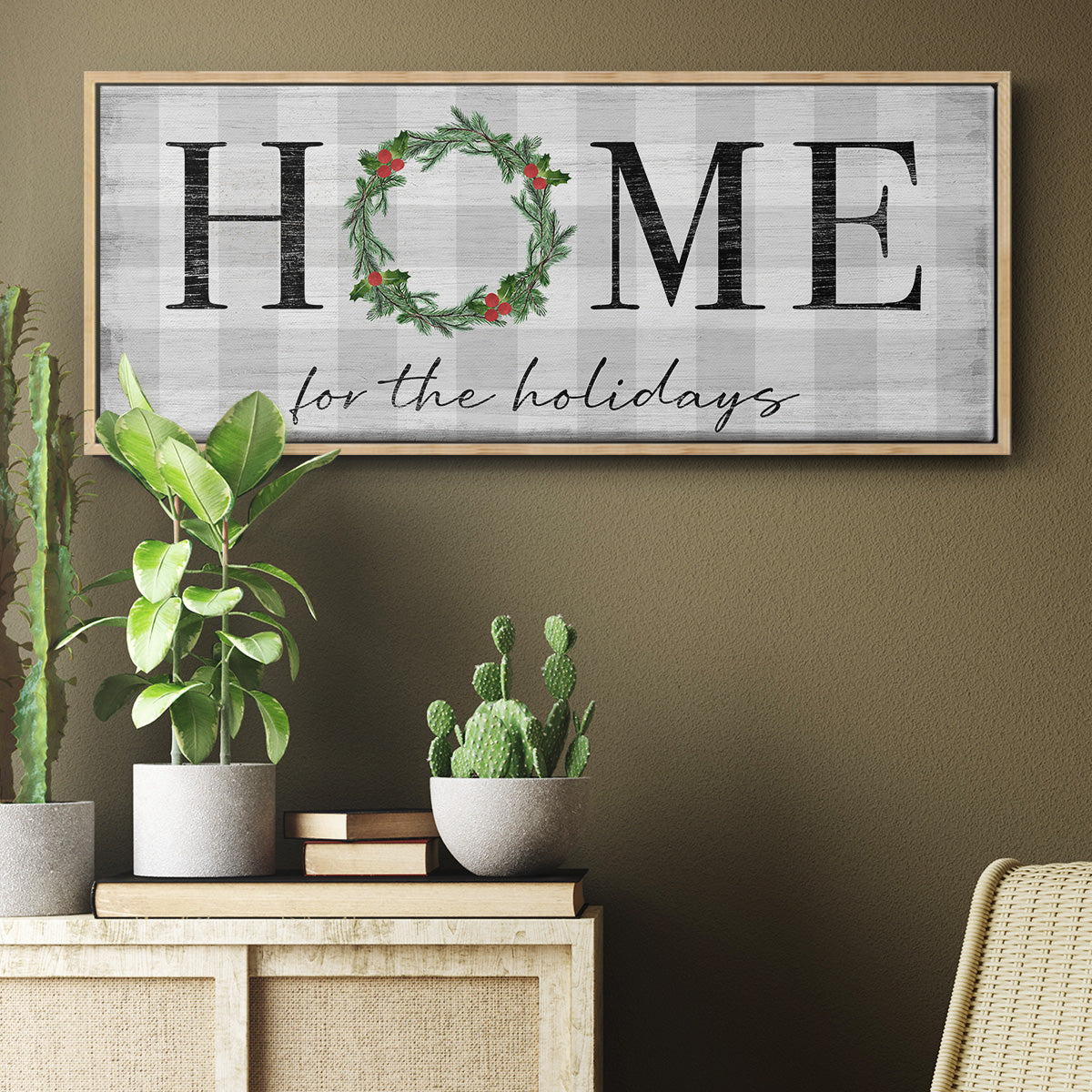 Home for the Holidays - Floater Framed Canvas Print