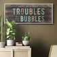 Troubles Bubbles - Floater Framed Canvas Print