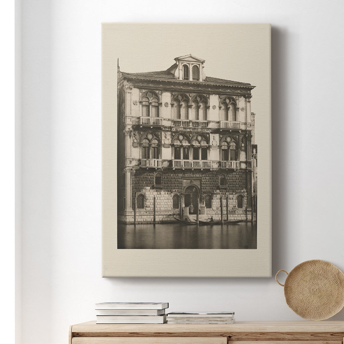 Vintage Views of Venice II Premium Gallery Wrapped Canvas - Ready to Hang