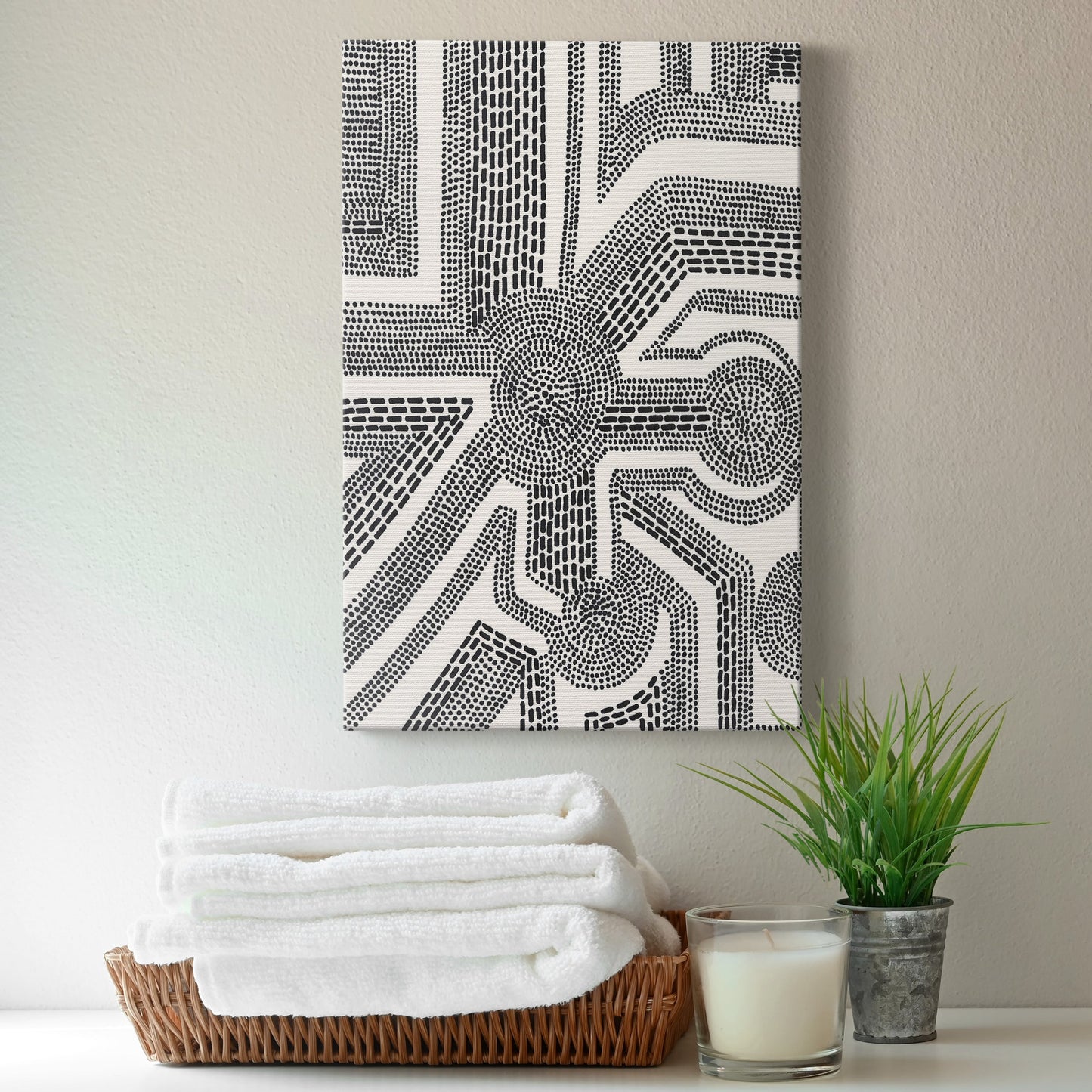 Dots and Dashes II Premium Gallery Wrapped Canvas - Ready to Hang