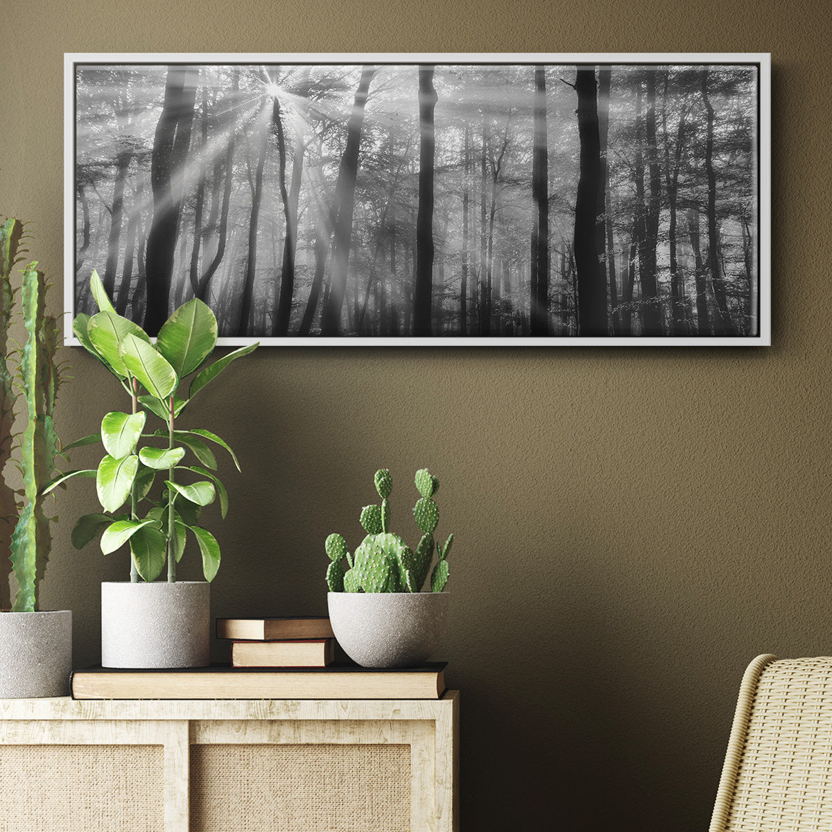 Breaking Through - Floater Framed Canvas Print