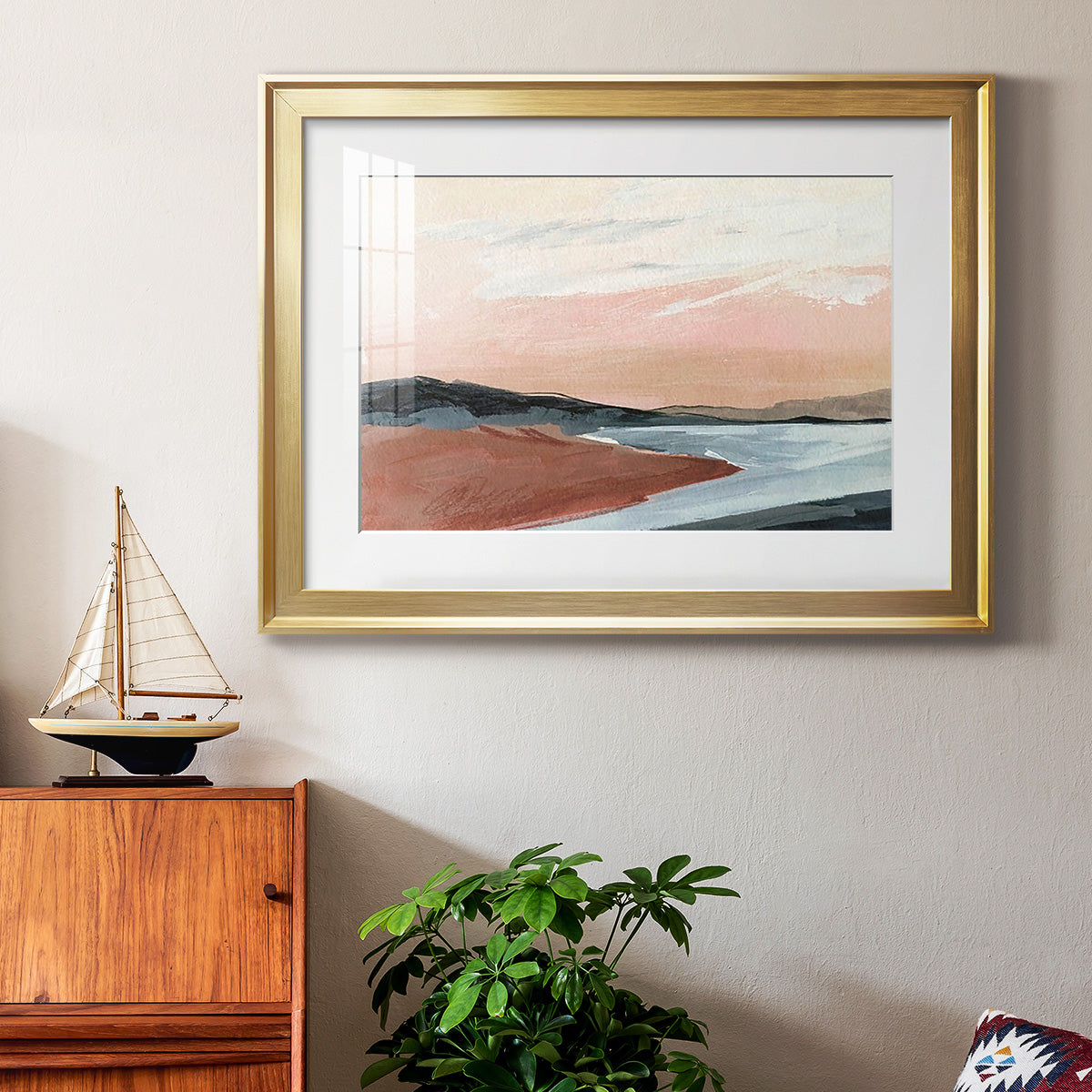 Paynes Coast I - Modern Framed Art Print