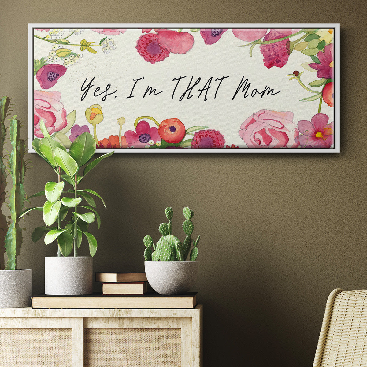 You Da Mom Collection D - Floater Framed Canvas Print