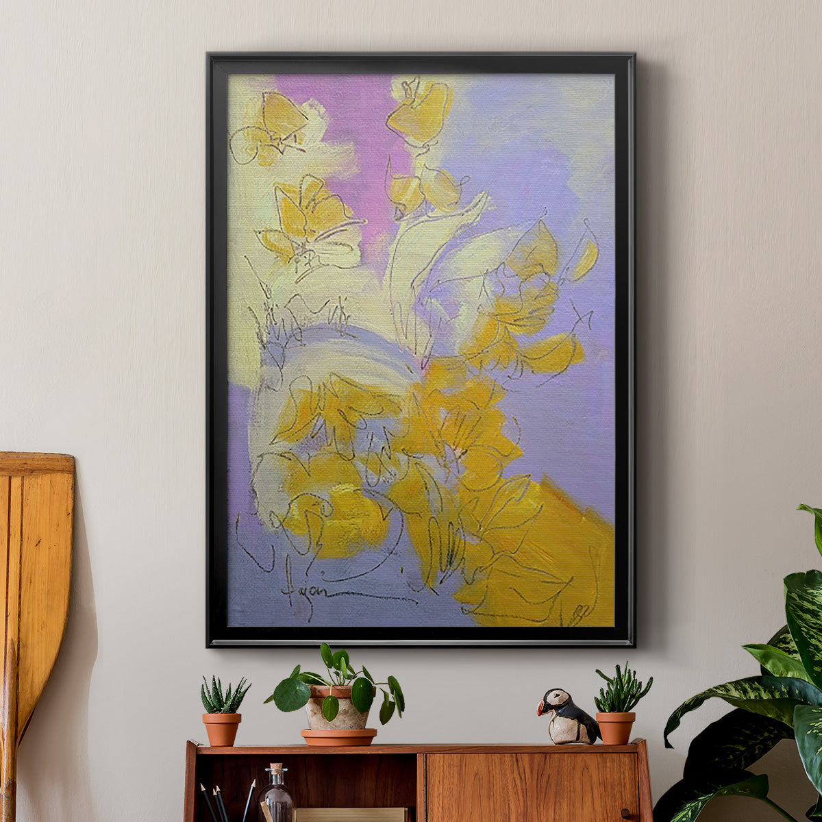 Free Bird - Modern Framed Canvas Print