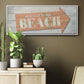 Welcome to the Beach - Floater Framed Canvas Print