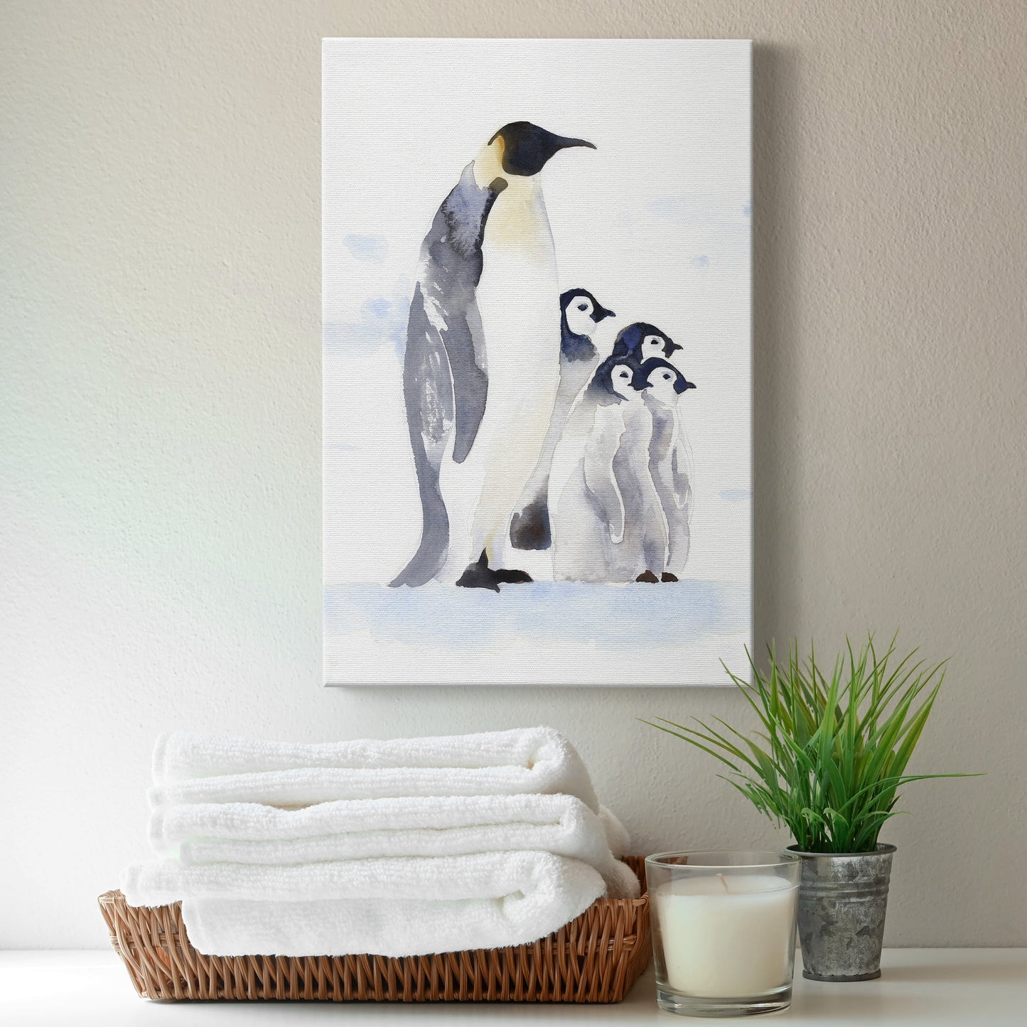 Emperor Penguins I Premium Gallery Wrapped Canvas - Ready to Hang