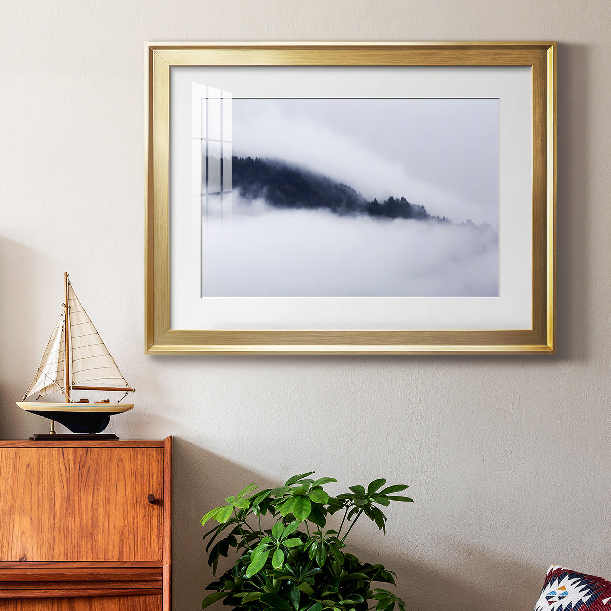 In the Clouds - Modern Framed Art Print