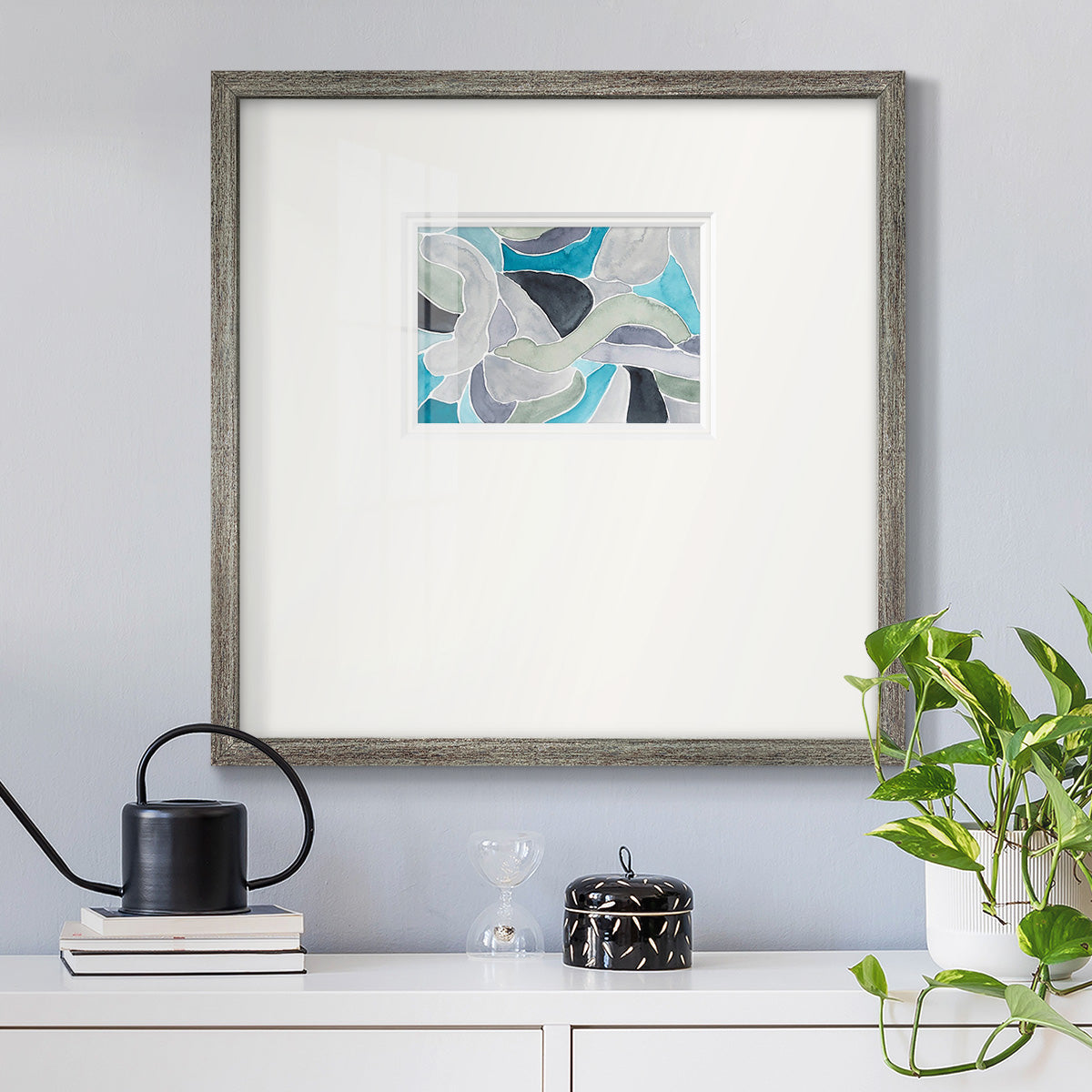 Subtle Billows II Premium Framed Print Double Matboard