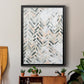 Sand Glyphs II - Modern Framed Canvas Print