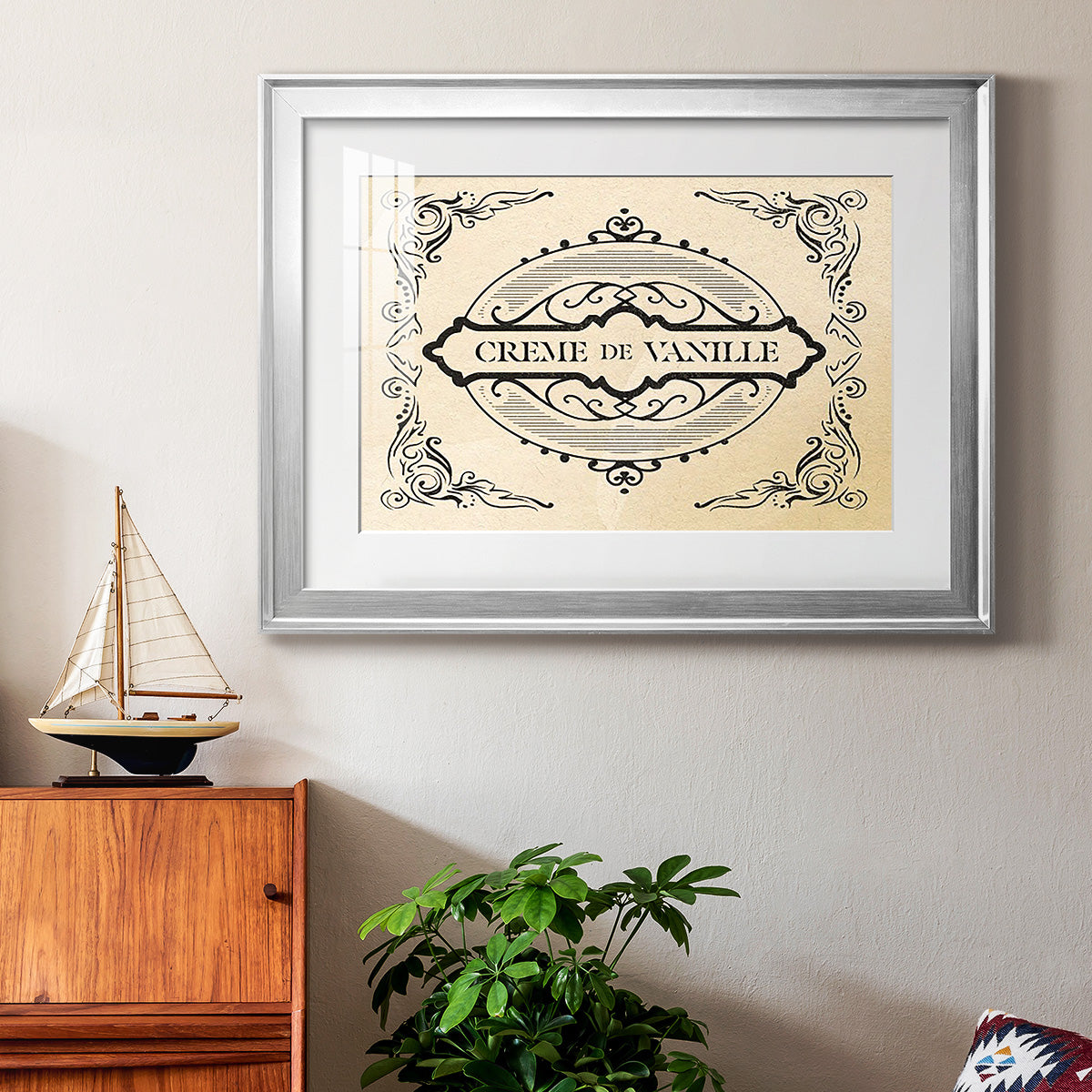 Antique French Label II Premium Framed Print - Ready to Hang