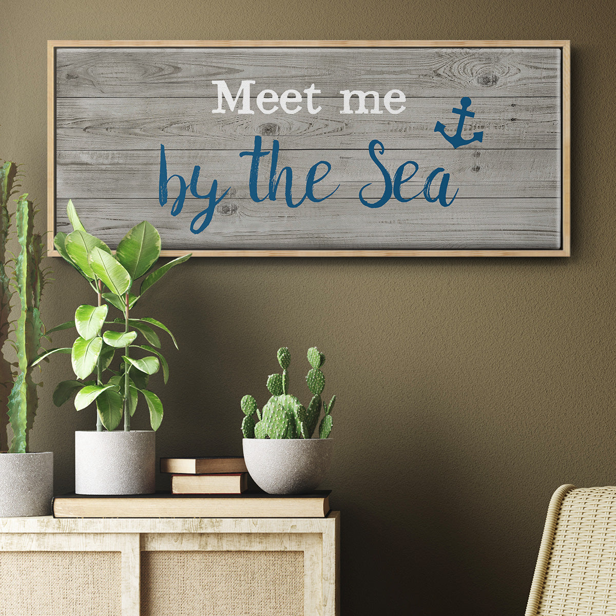 Meet Me - Floater Framed Canvas Print