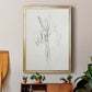 Neutral Iris Sketch II - Modern Framed Canvas Print