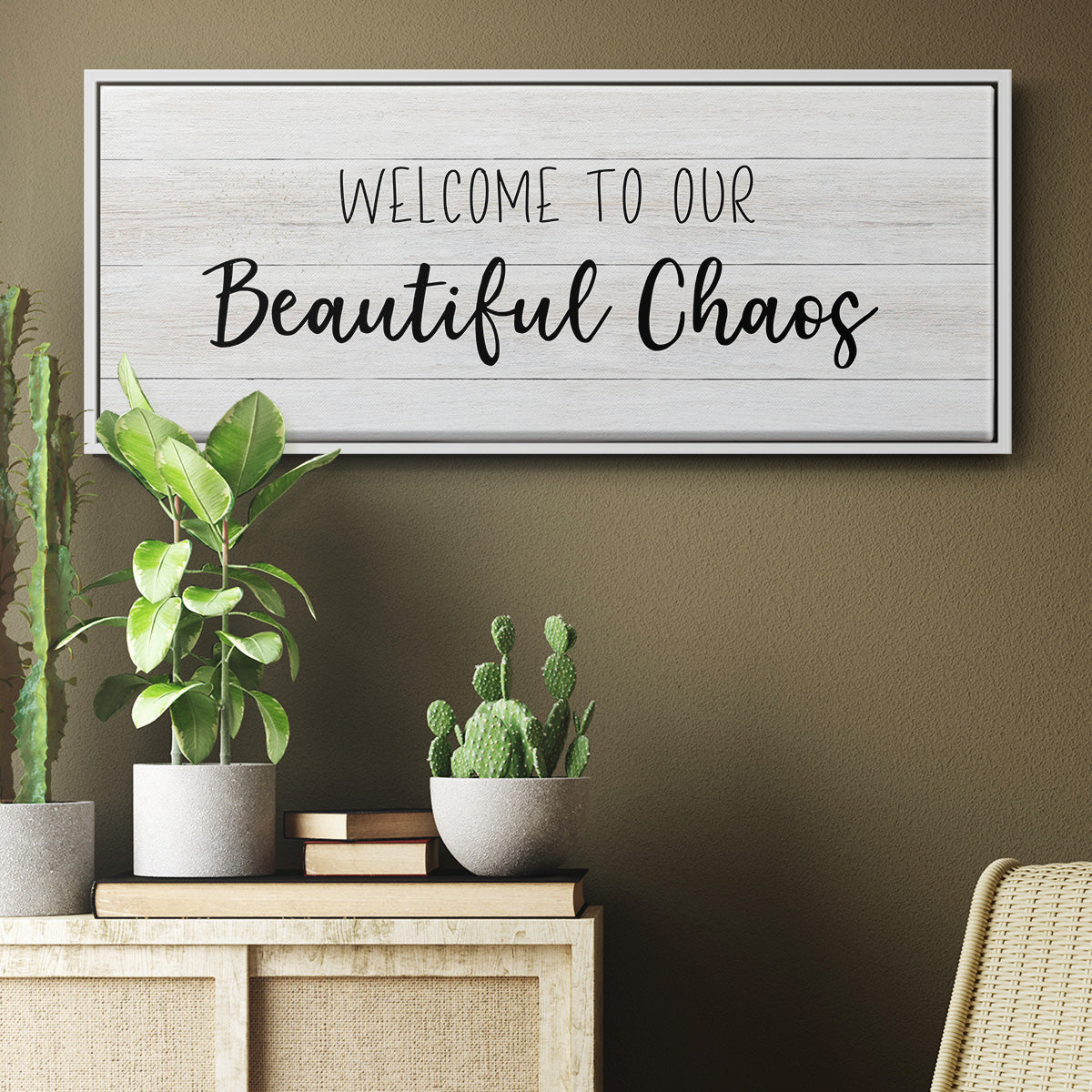 Beautiful Chaos - Floater Framed Canvas Print