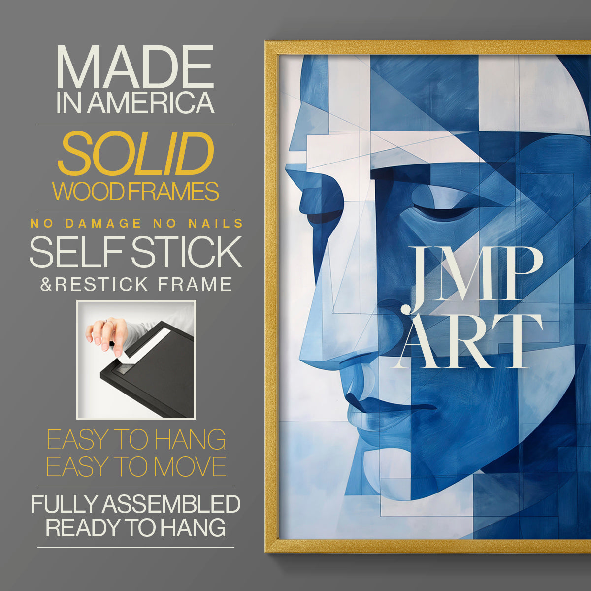 Abstract Series XXVIII - Restickable Framed Art Set