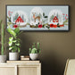 Snow Globe Village Collection D - Floater Framed Canvas Print