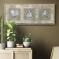 Burlap Music Ornaments - Floater Framed Canvas Print
