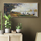 The Riverbank at Le Petit - Floater Framed Canvas Print