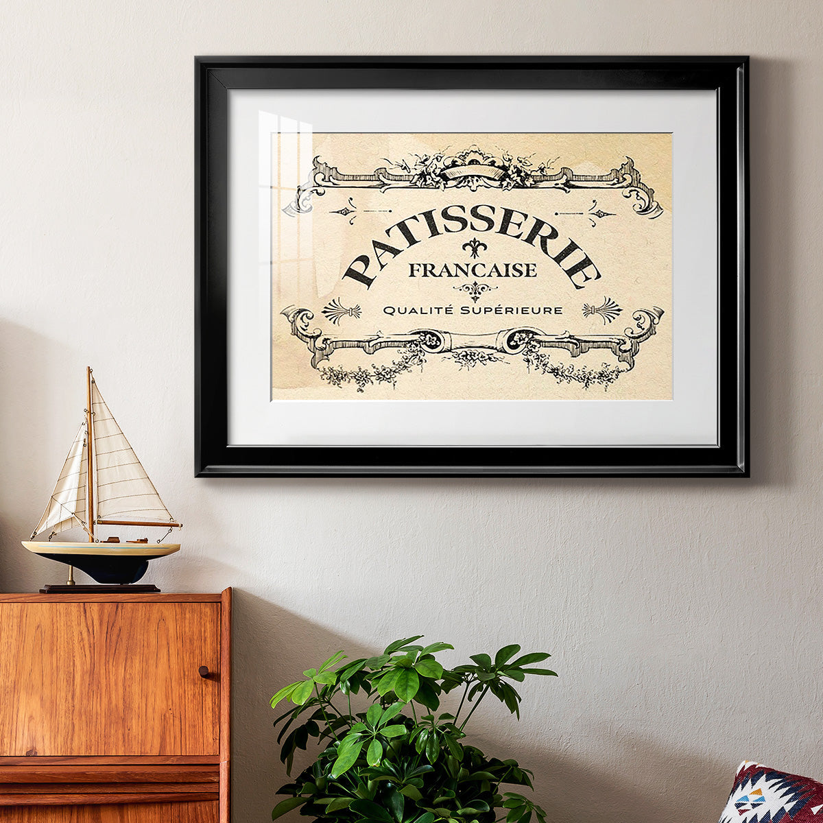 Antique French Label I Premium Framed Print - Ready to Hang