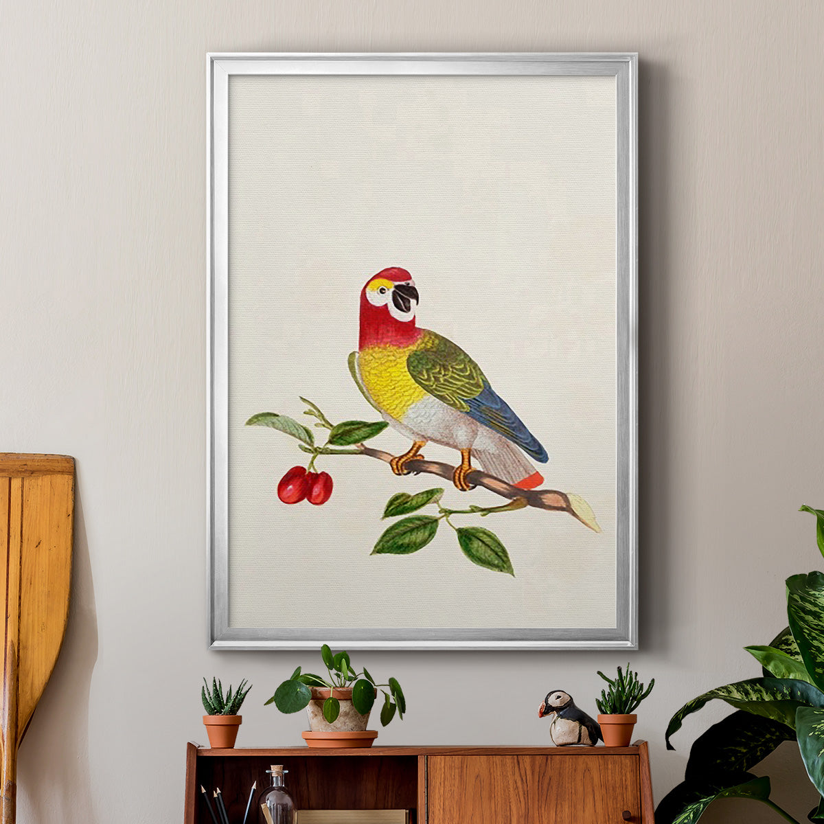 Bird in Habitat VI - Modern Framed Canvas Print