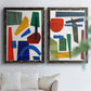 Colorful Shapes I - Premium Framed Canvas 2 Piece Set - Ready to Hang