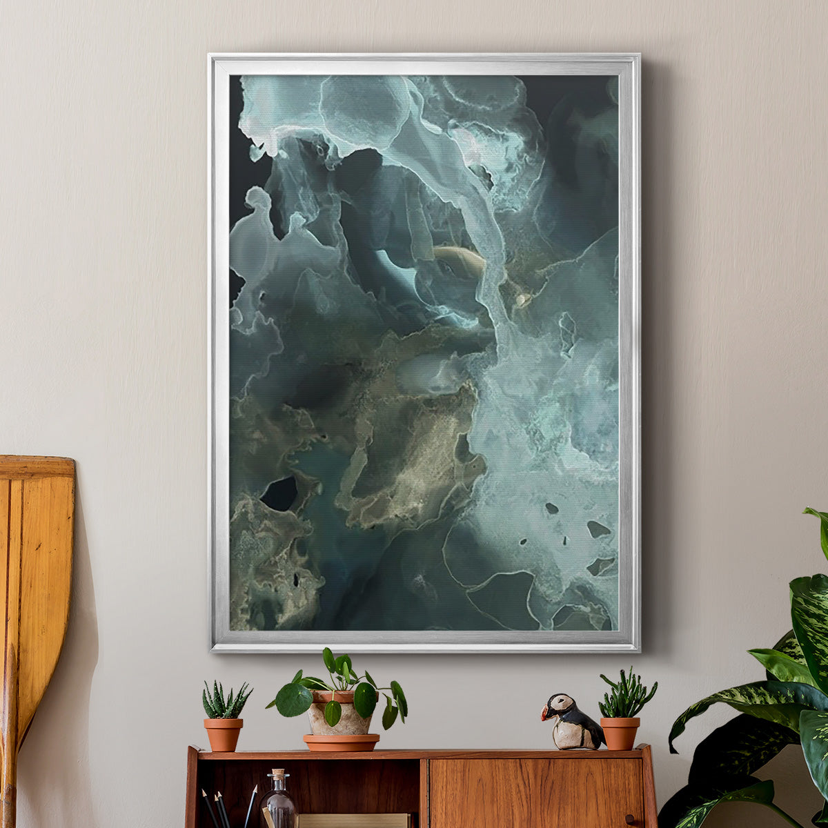 Gilded Spector II - Modern Framed Canvas Print