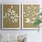 Honey Botanical I   - Premium Framed Canvas 2 Piece Set - Ready to Hang