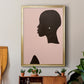 Pink Silhouette I - Modern Framed Canvas Print