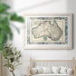 Bordered Map of Australia-Premium Framed Print - Ready to Hang