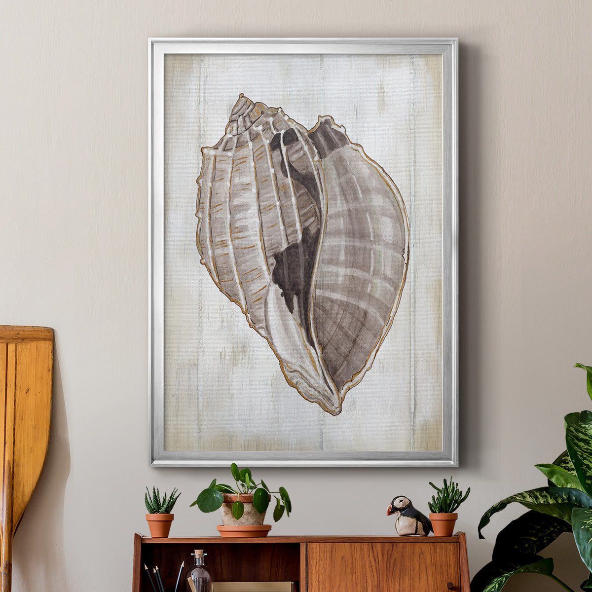 Ocean Cone II - Modern Framed Canvas Print