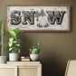 Winter Wonderland Friend Snow - Floater Framed Canvas Print
