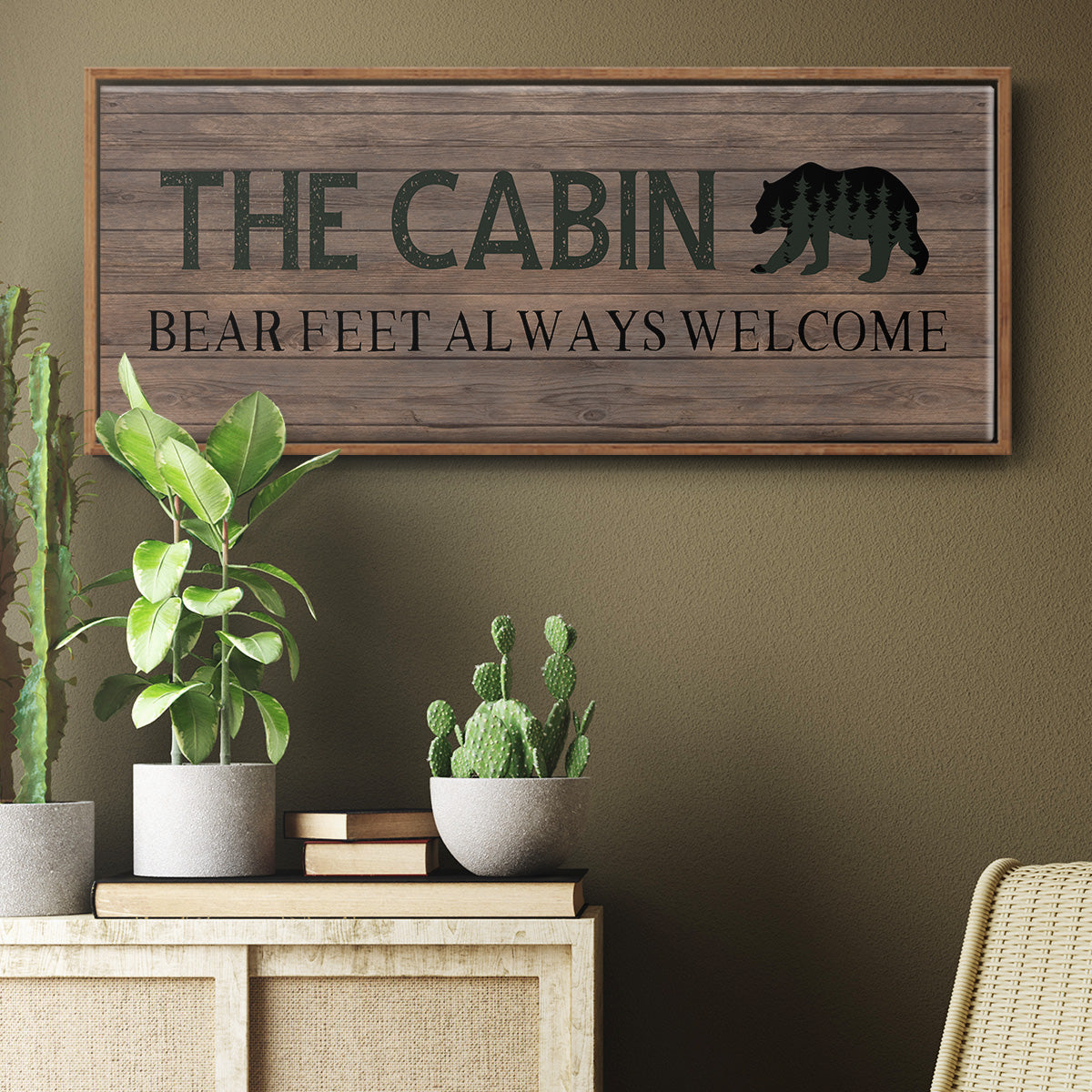 Bear Feet - Floater Framed Canvas Print