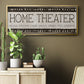 Home Theater - Floater Framed Canvas Print