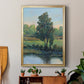 Tree by the Riverbank I - Modern Framed Canvas Print