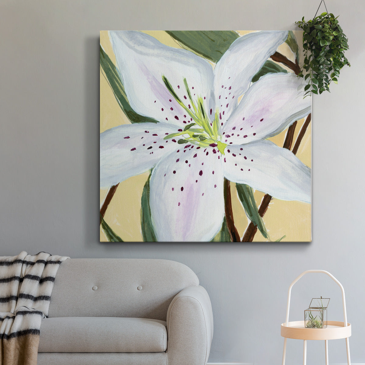 White Lily II-Premium Gallery Wrapped Canvas - Ready to Hang