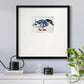 Blue Mallard Premium Framed Print Double Matboard