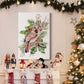 Cardinal Holly Christmas Collection B - Gallery Wrapped Canvas