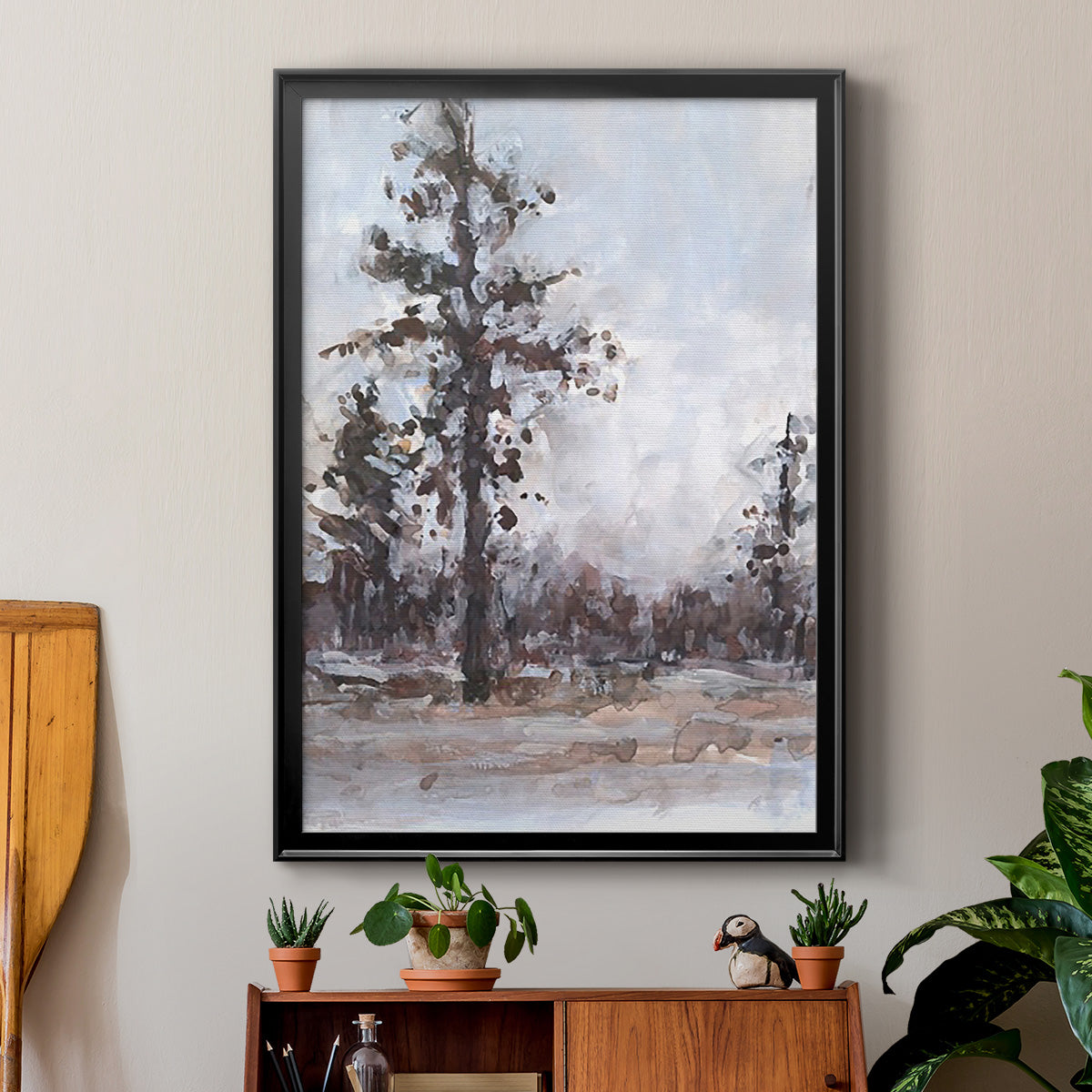 Vintage Tree Moment I - Modern Framed Canvas Print