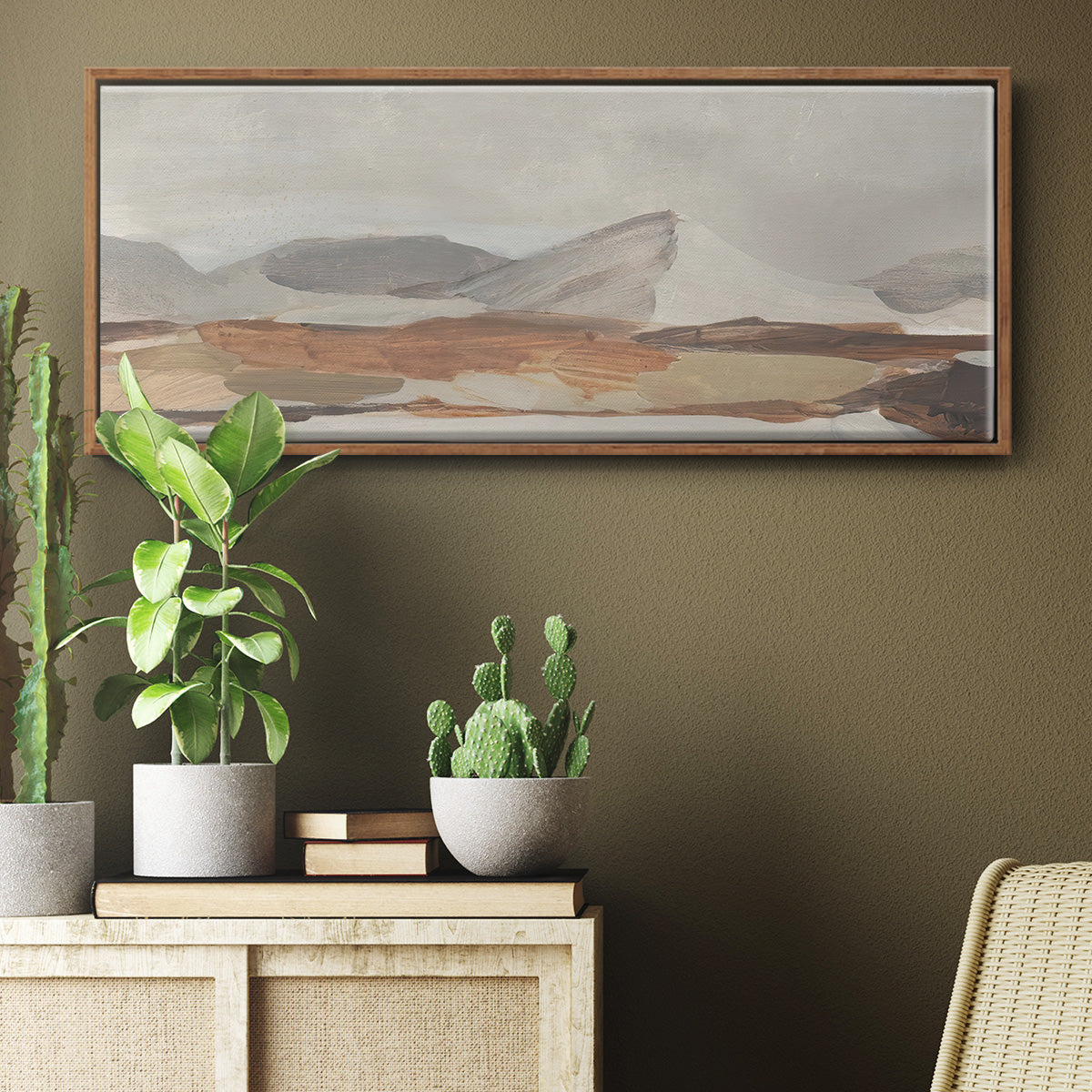 Dusky Mountain II - Floater Framed Canvas Print