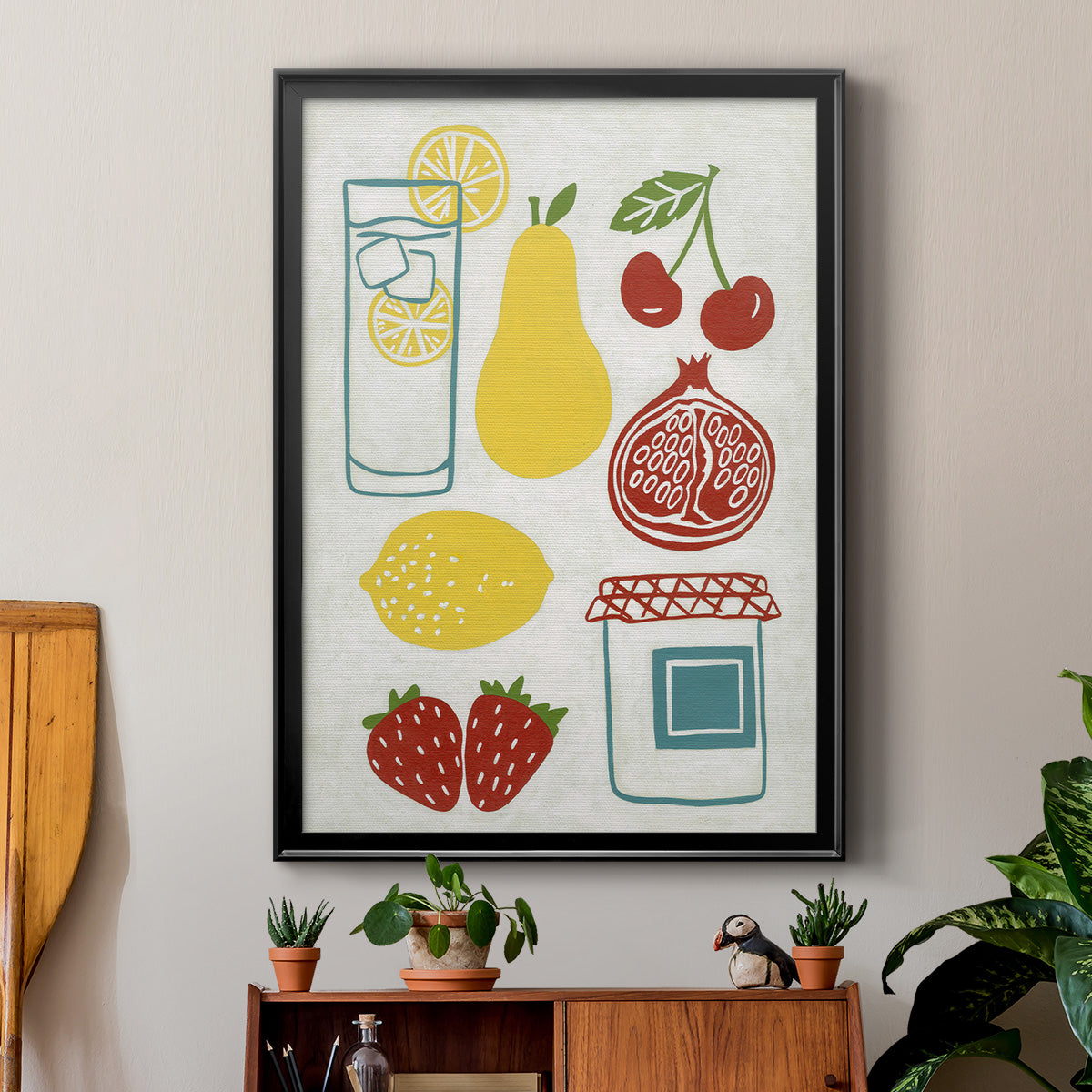Sunday Picnic - Modern Framed Canvas Print