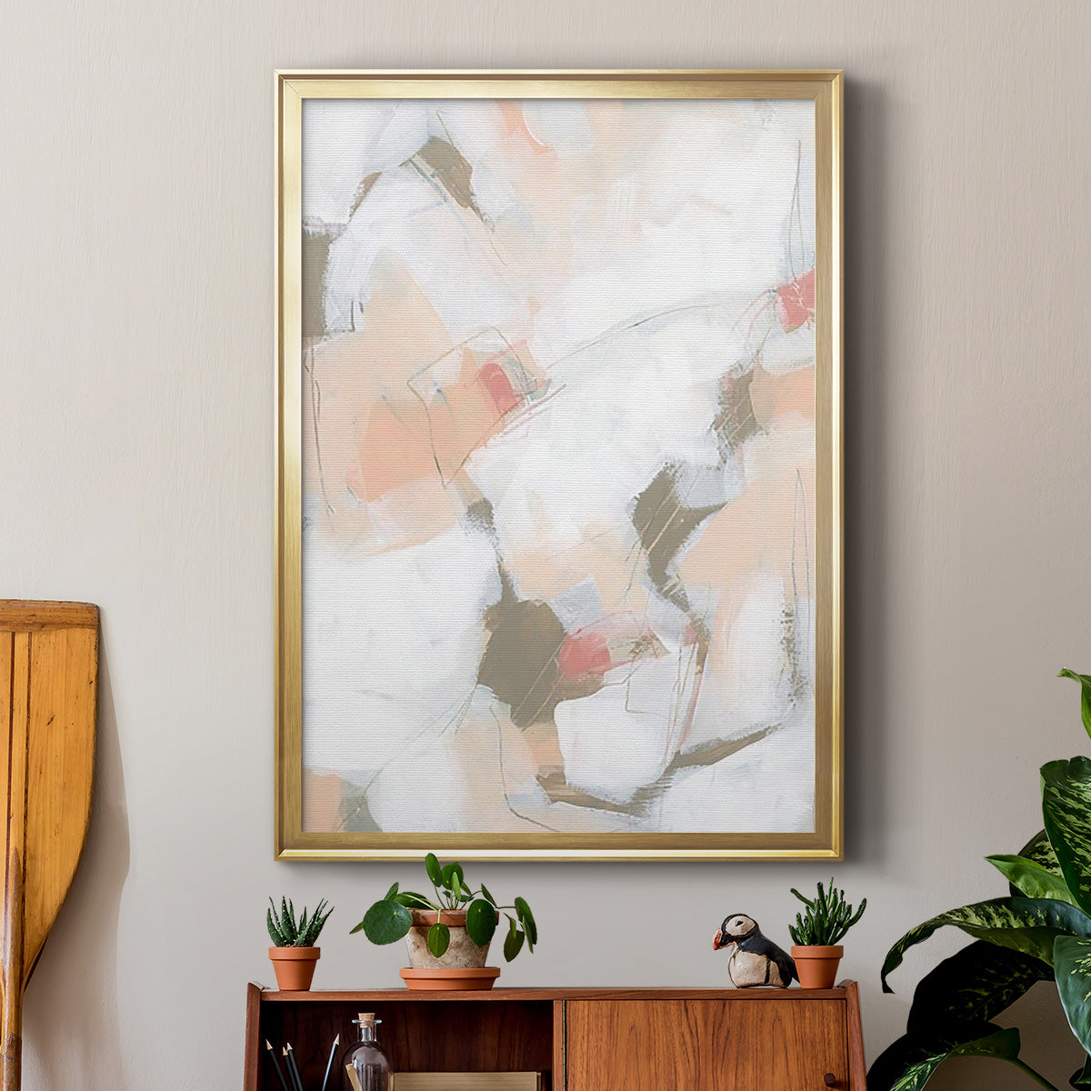 Sand Story II - Modern Framed Canvas Print